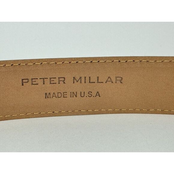 NWT PETER MILLAR Excursionist Calf Suede Belt LOD Brown Men's Size 38 $200 - Picture 5 of 9
